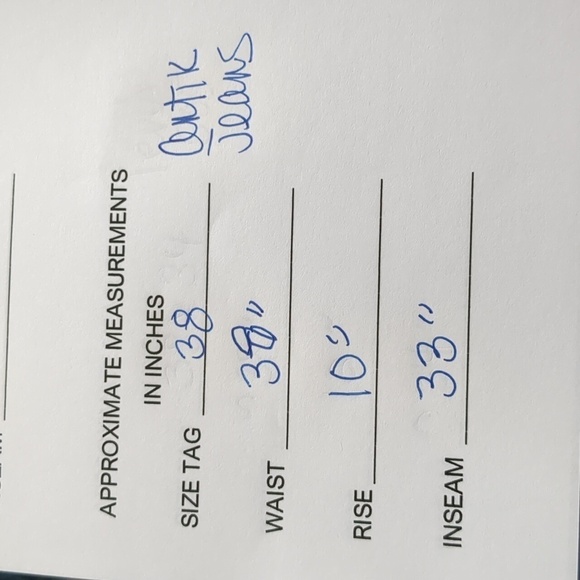 Antik Denim Distressed Button fly Embellished pockets 38X33 GUC - Picture 8 of 8